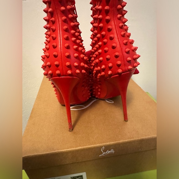 Christian Louboutin Snakilta Black Booties - Picture 7 of 10